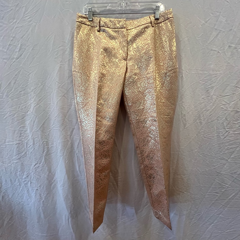H&M Gold Ankle Cropped Pants